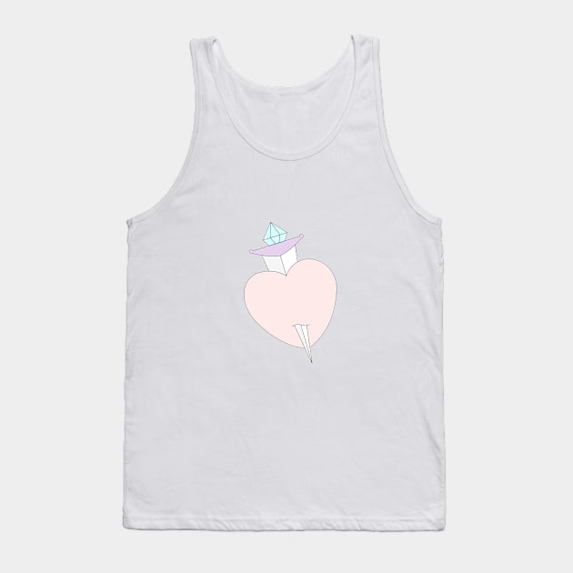 DAGGER AND HEART💕🗡 Tank Top by sheisrecovering